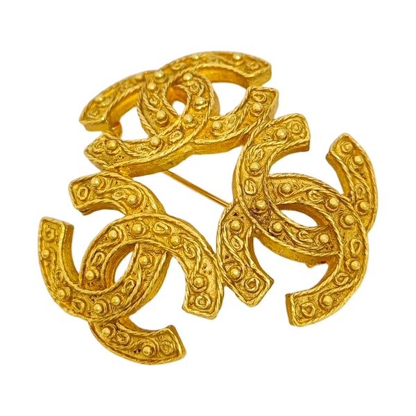 Vintage Metal Gold Brooch