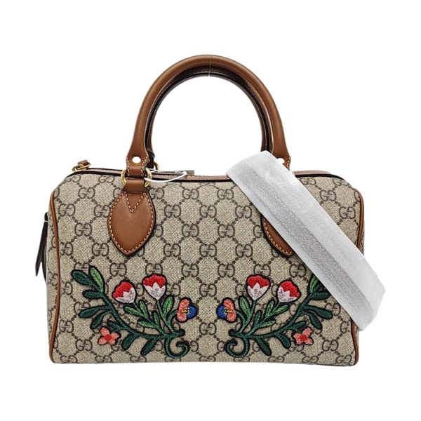 Monogram Coated Canvas Shoulder Bag Black