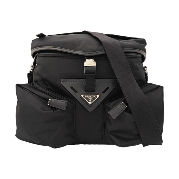 Nylon Shoulder Bag Black
