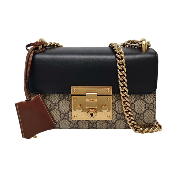 Authenticated pre-owned Padlock Small Monogram Coated Canvas Multicolor - Crossbody Bag at Looply