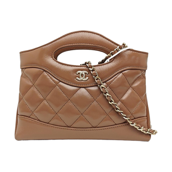 CHANEL 31 Quilted Lambskin Beige