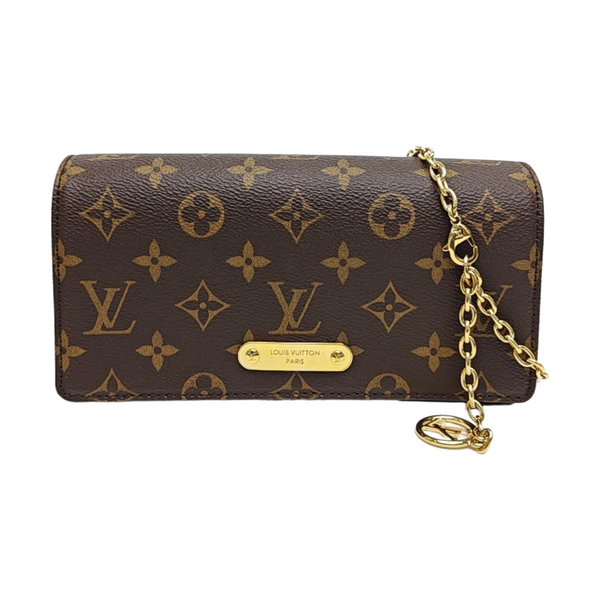 Lily Monogram Coated Canvas Brown