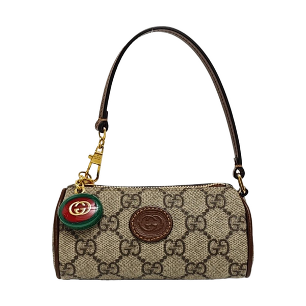 Monogram Canvas Top Handle Bag Mini Beige