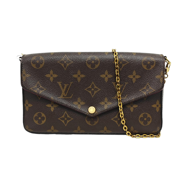 FÉLICIE Monogram Coated Canvas Brown