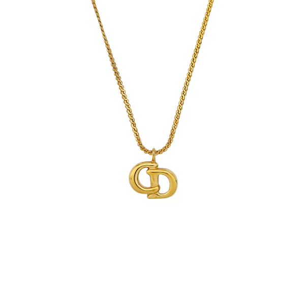 Petit CD Metal Gold Necklace