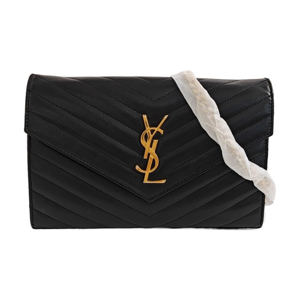 MONOGRAM Medium Chevron Calfskin Black