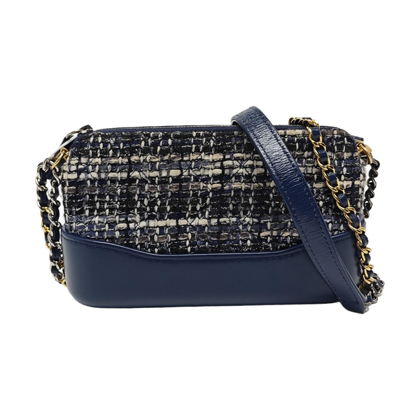 GABRIELLE Mini Quilted Calfskin Blue