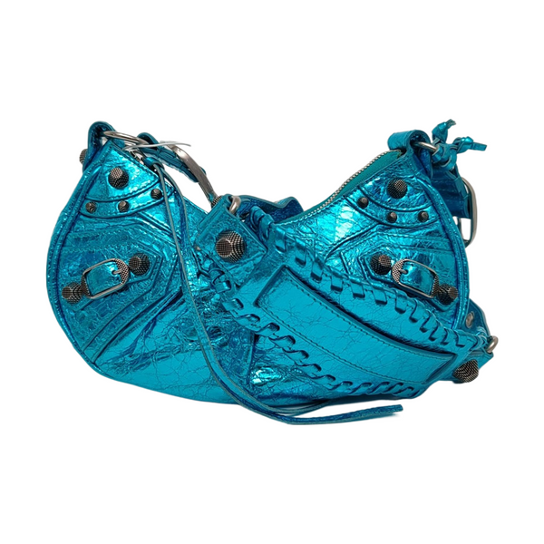 Le Cagole Small Lambskin Blue