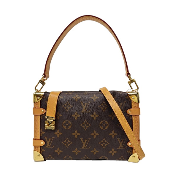 SIDE TRUNK MM Monogram Coated Canvas Brown