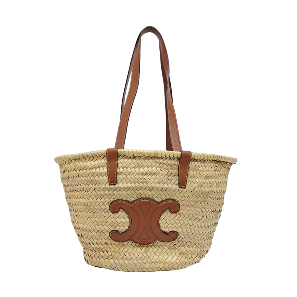 TRIOMPHE CLASSIC Medium Quilted Straw Beige