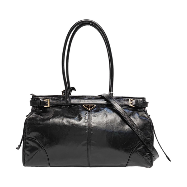Large Quilted Calfskin Black