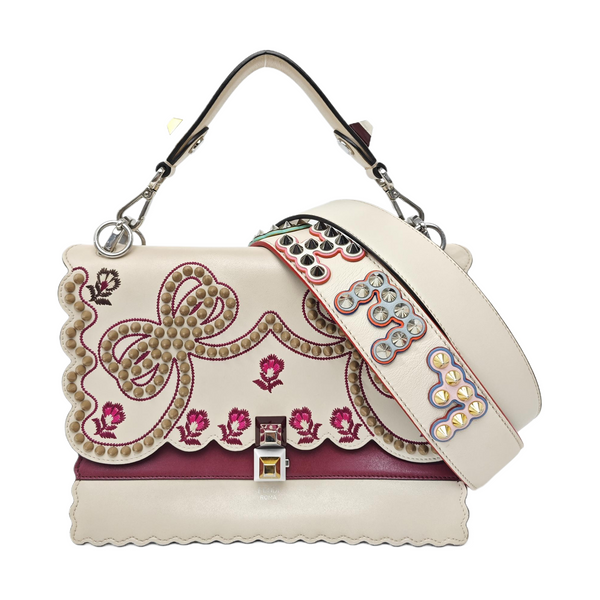 Kan I Medium Calfskin White