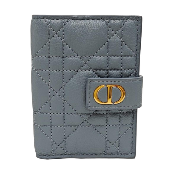 Cannage Lambskin Wallet Blue