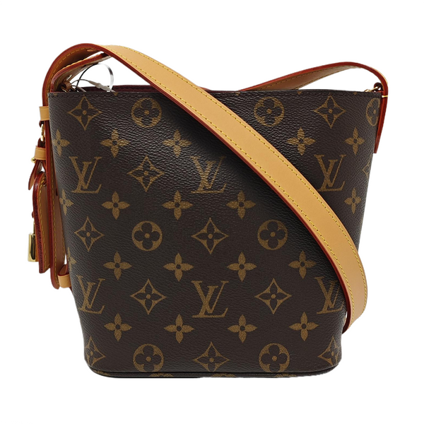 ALL IN BB Monogram Coated Canvas Brown