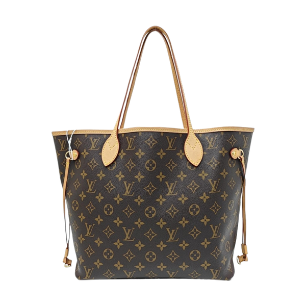 NEVERFULL MM Monogram Coated Canvas Brown