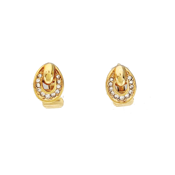 Metal Gold Clip On Earrings