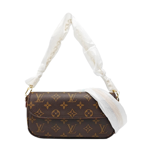 IVY Monogram Coated Canvas Brown