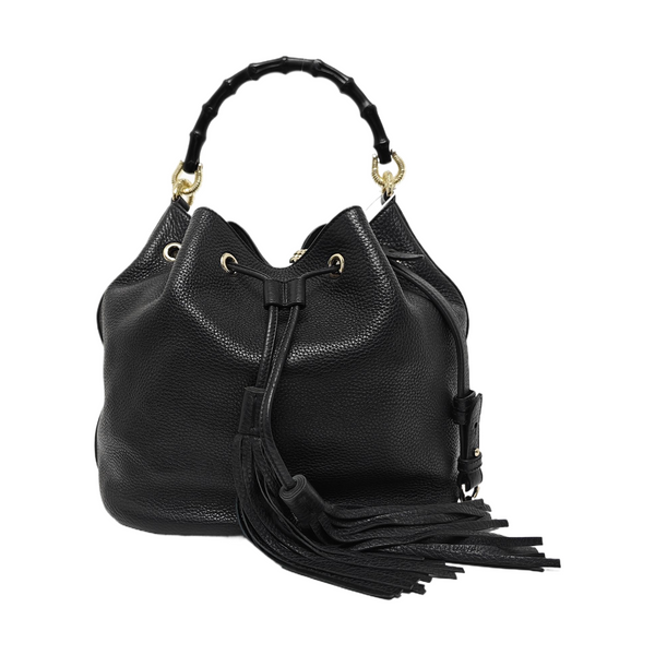 Calfskin Bucket Bag Black