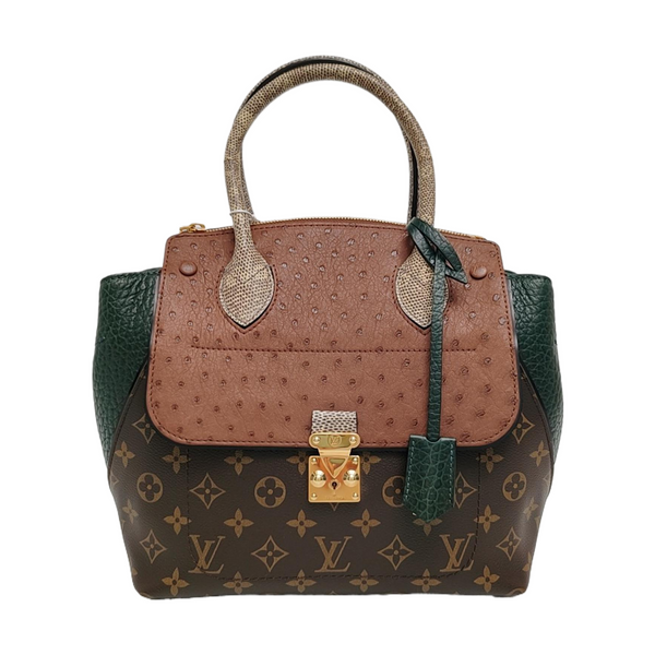 MAJESTUEUX Monogram Coated Canvas Brown
