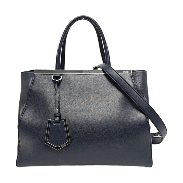 2 Jours Medium Calfskin Blue