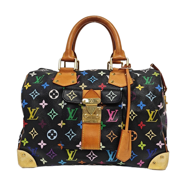 LV × TM SPEEDY 30 Monogram Coated Canvas Black