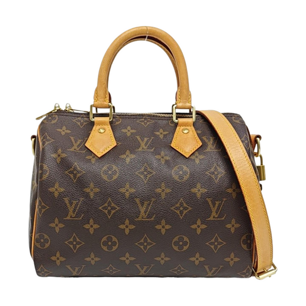 SPEEDY 25 Monogram Coated Canvas Brown