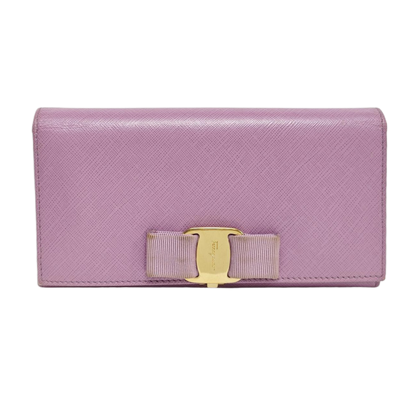 Authenticated pre-owned Vara Calfskin Purple Wallet - Wallet at Looply