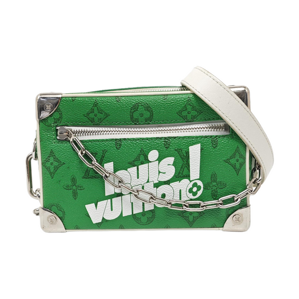 SOFT TRUNK Mini Monogram Coated Canvas Green