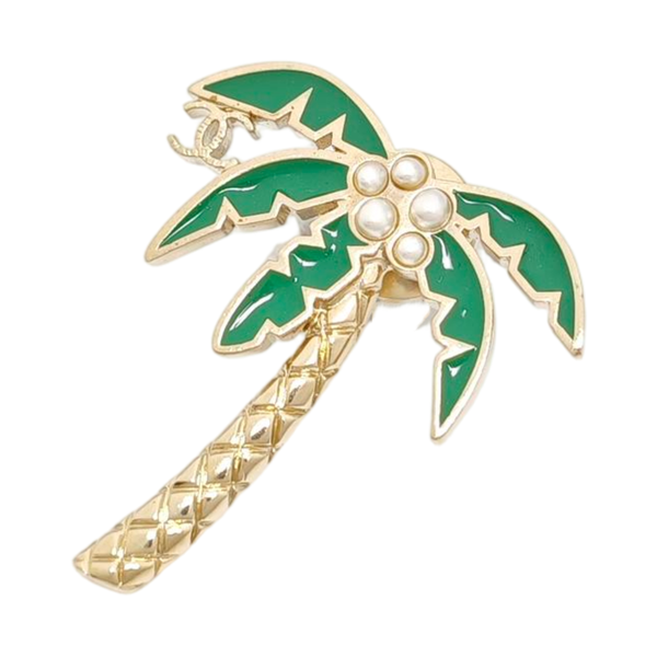 Metal Gold Brooch