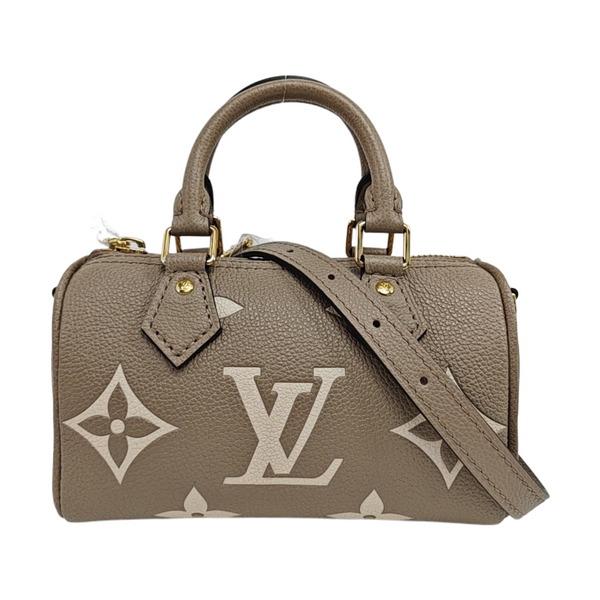 SPEEDY Nano Monogram Calfskin Gray