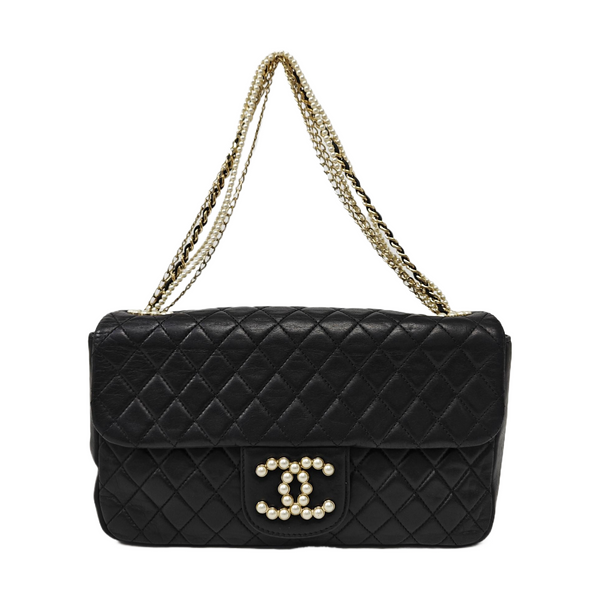Westminster Medium Quilted Lambskin Black