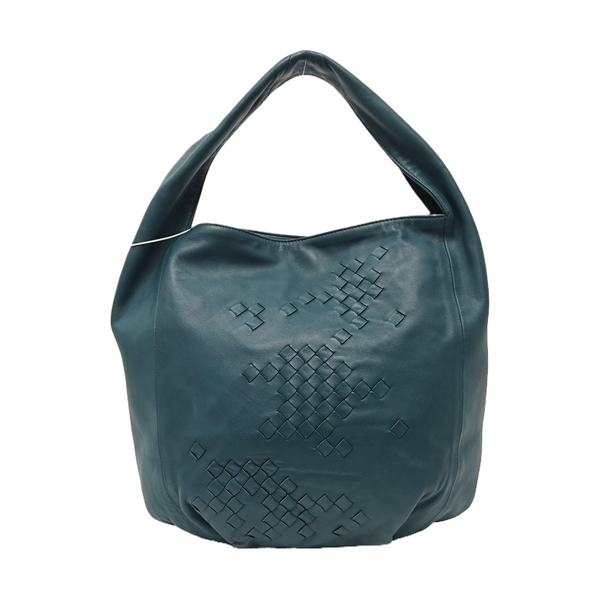 Lambskin Top Handle Bag Green