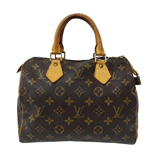 SPEEDY 25 Monogram Coated Canvas Brown