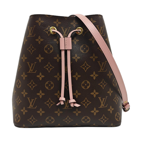 NÉONOÉ MM Monogram Coated Canvas Brown