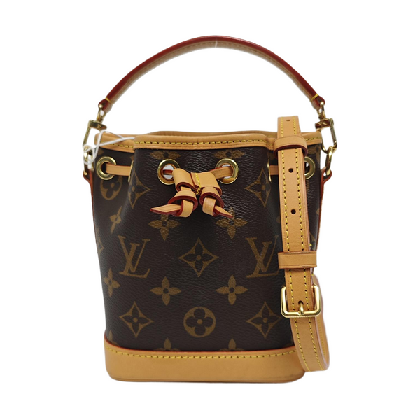 NOÉ Nano Monogram Coated Canvas Brown