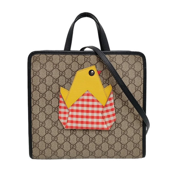 Children’s GG Bucket Monogram Coated Canvas Beige