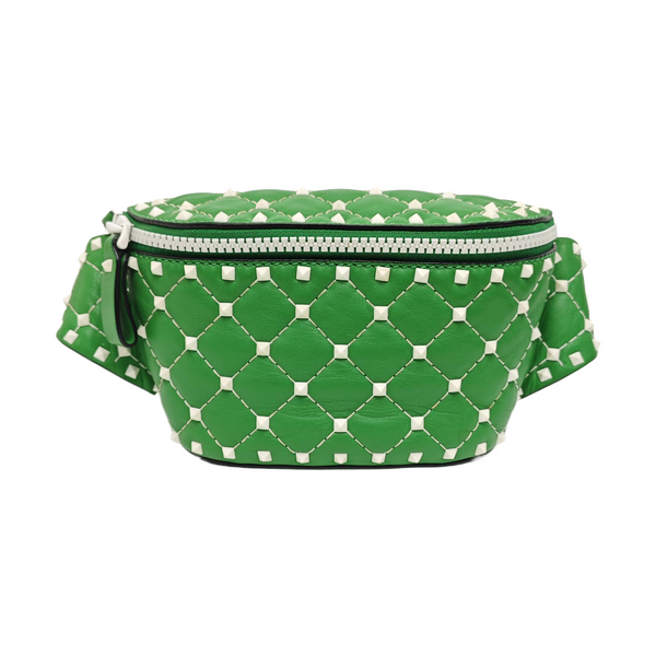 Rockstud Calfskin Green