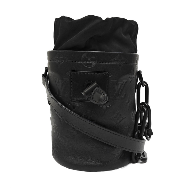CHALK Monogram Calfskin Black