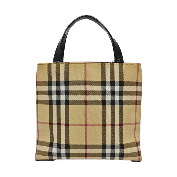 Large Coated Canvas Beige