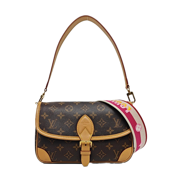 DIANE Monogram Coated Canvas Brown