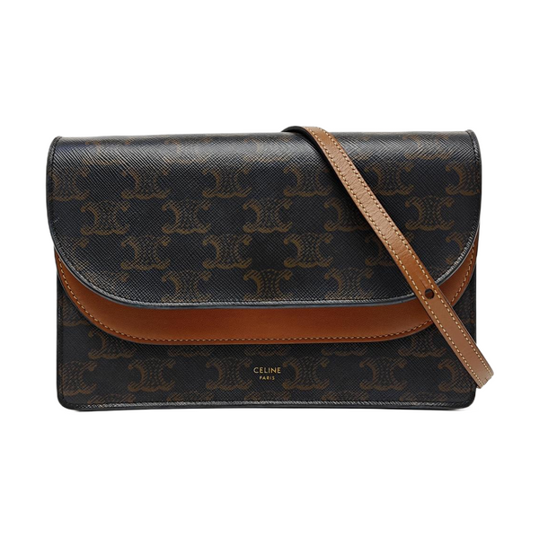 TRIOMPHE CANVAS Small Coated Canvas Brown
