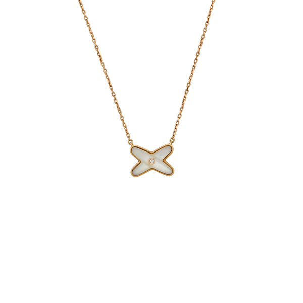 Jeux De Liens 18k Rose Gold Necklace