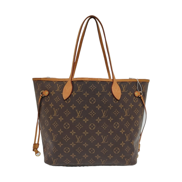 NEVERFULL MM Monogram Coated Canvas Brown