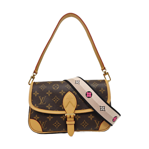 DIANE Monogram Coated Canvas Brown