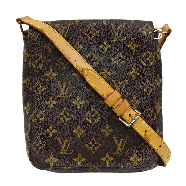 MUSETTE TANGO PM Monogram Coated Canvas Brown