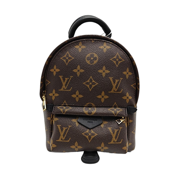 PALM SPRINGS Mini Monogram Coated Canvas Brown