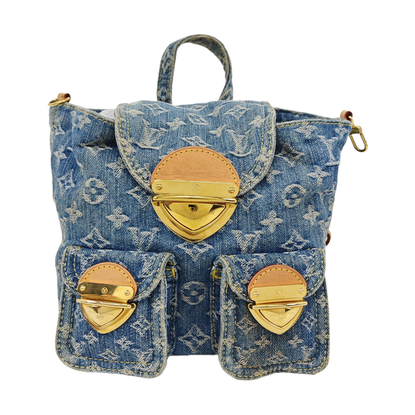 SAC AD Monogram Denim Blue