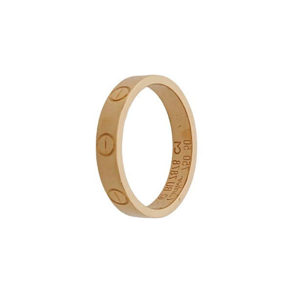LOVE 18k Rose Gold Ring EU 50