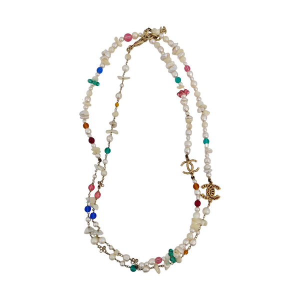 Faux Pearl White Necklace