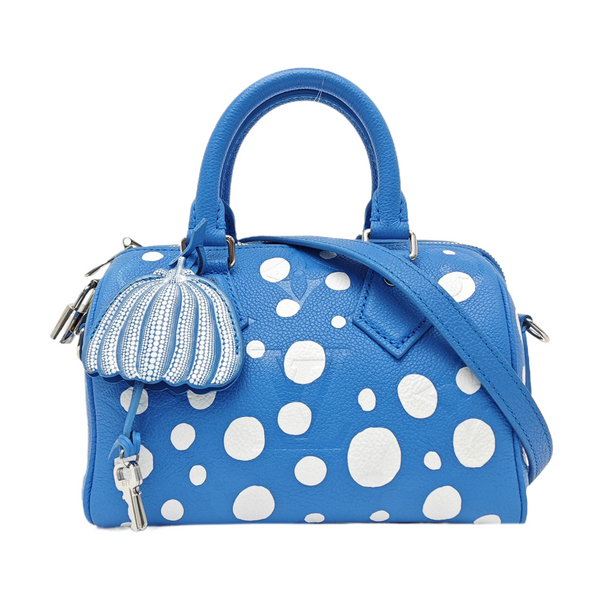 Monogram Calfskin Shoulder Bag Blue